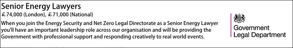 Government Legal Department Vacancies