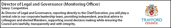 Trafford Council Director of Legal and Governance