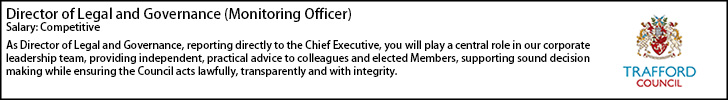 Trafford Council Director of Legal and Governance